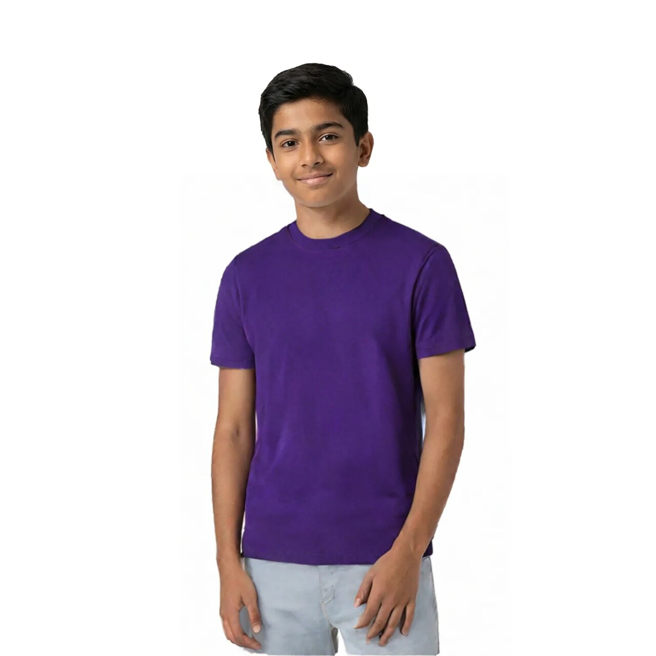 Hanes Essential-T Youth Crewneck Short Sleeve T-Shirt for School, Casual & Custom Wear
